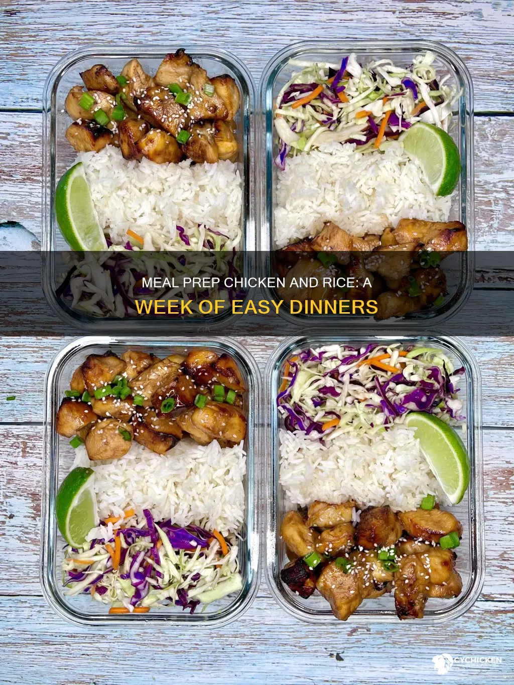 how to meal prep chicken and rice for the week