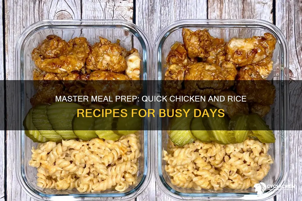 how to meal prep chicken and rice