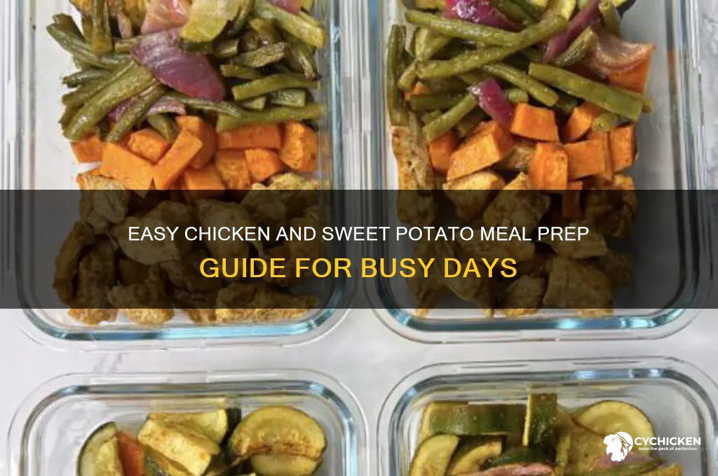 how to meal prep chicken and sweet potatoes