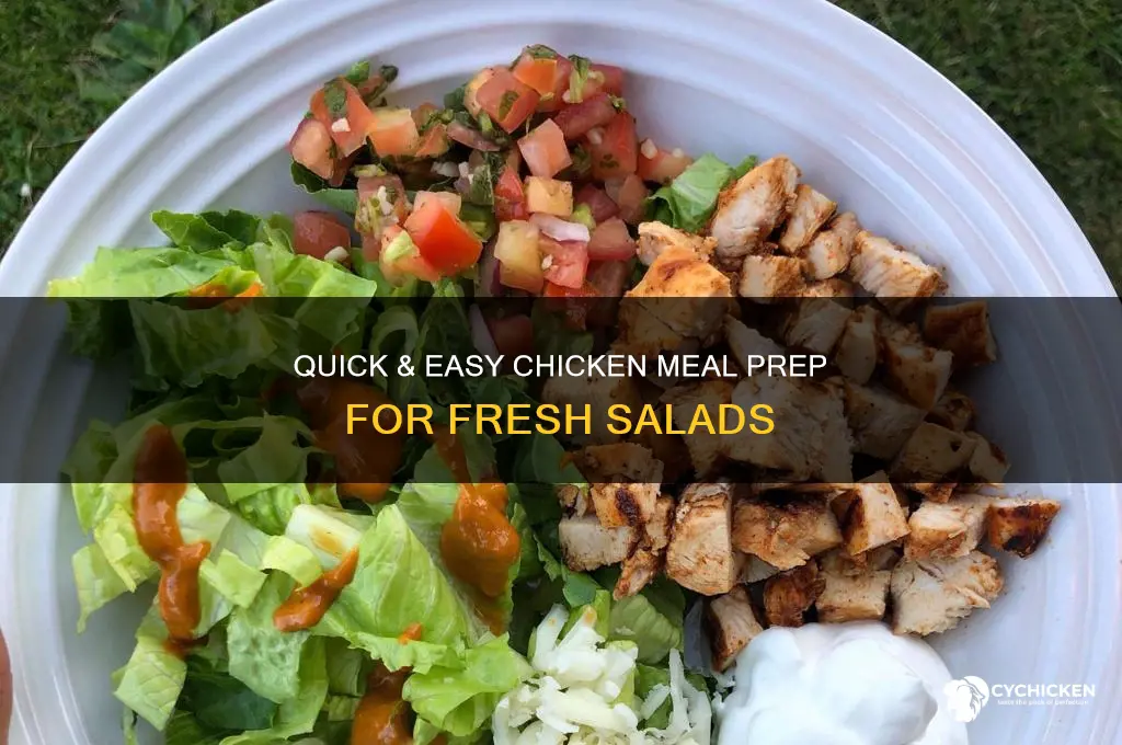 how to meal prep chicken for salads