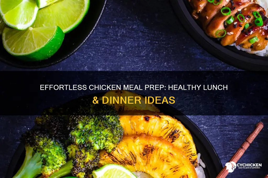 how to meal prep chicken lunch and dinner