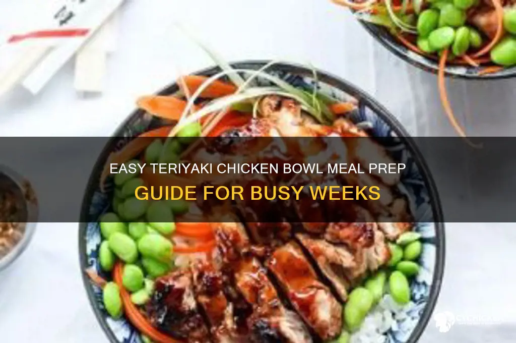 how to meal prrep teriyaki chicken bowls