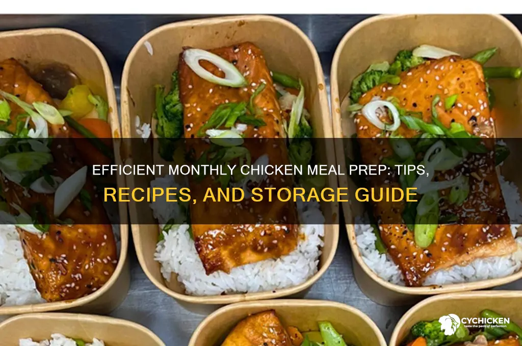 how to mealprep chicken for a month