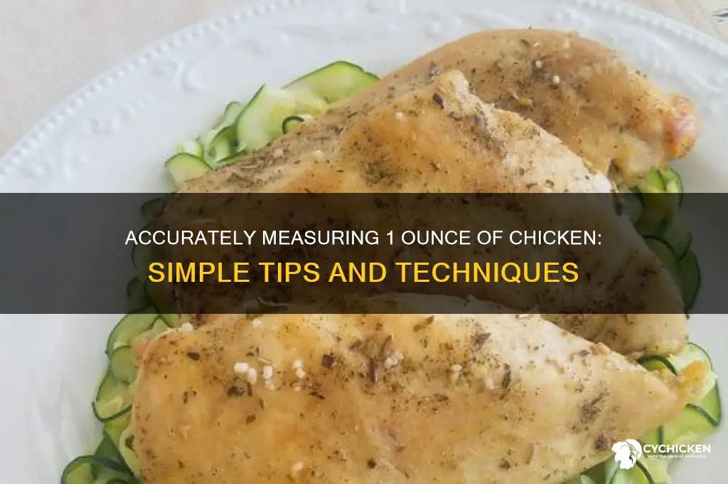 how to measure 1 ounce of chicken