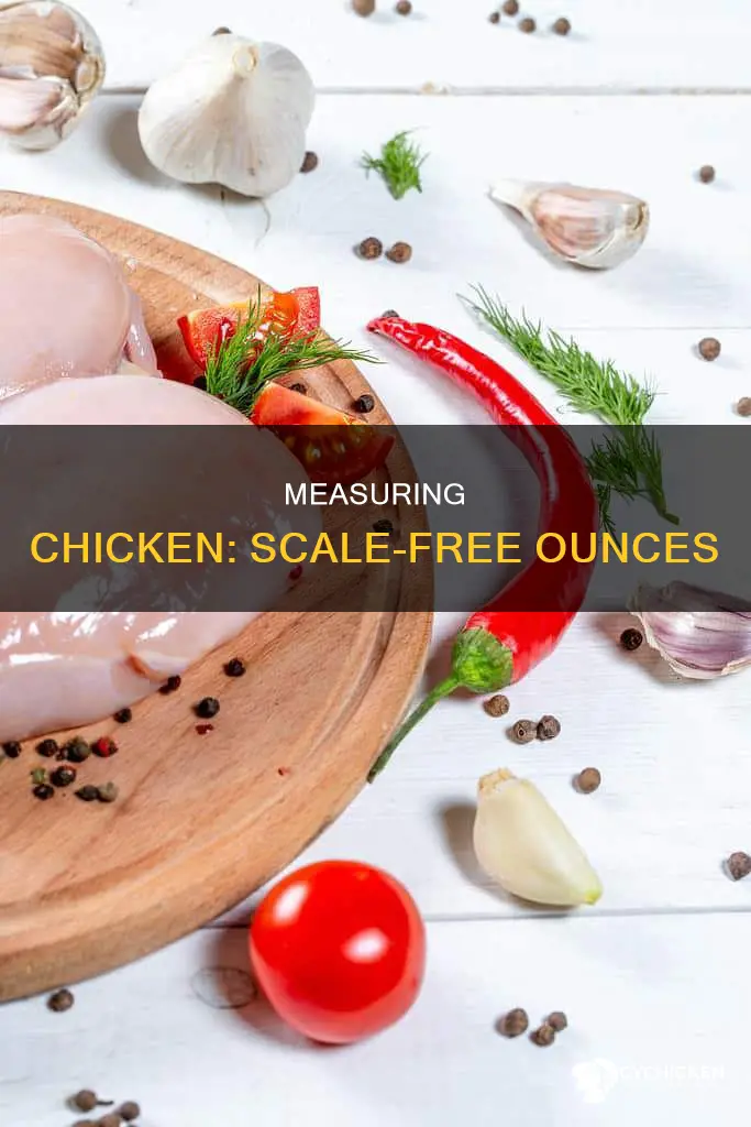 how to measure 3 ounces of chicken without a scale