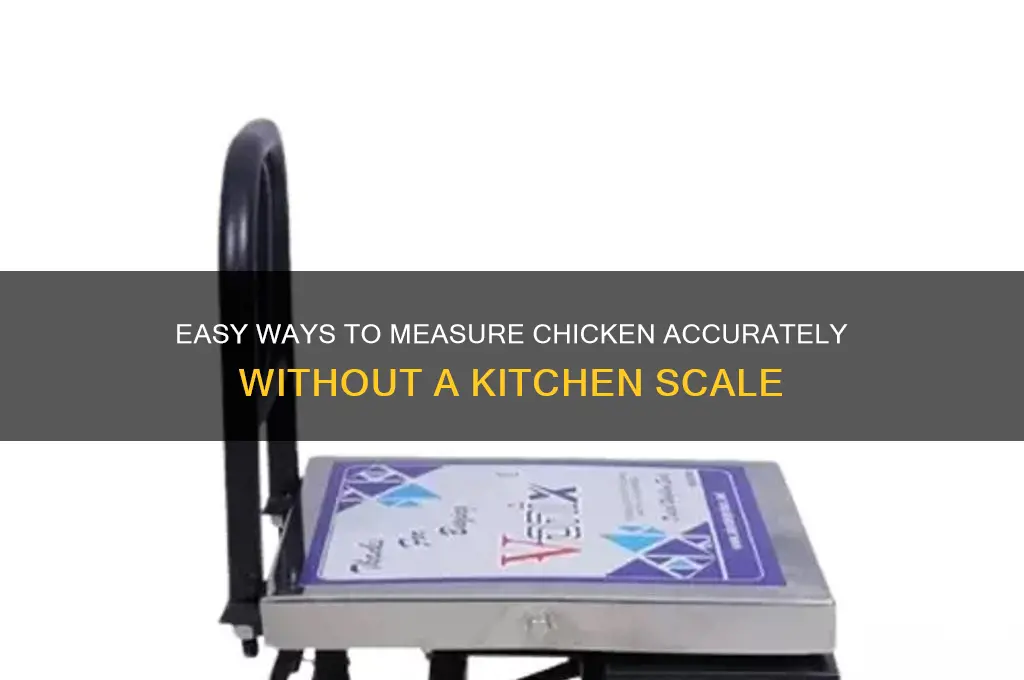 how to measure chicken without a scale