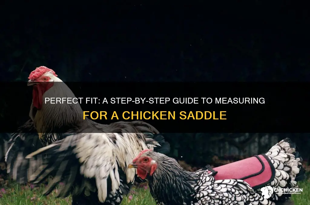 how to measure for a chicken saddle