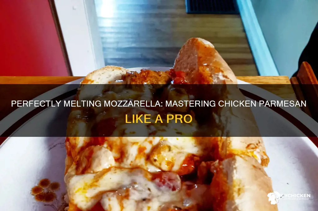 how to melt mozarella on chicken parmesan