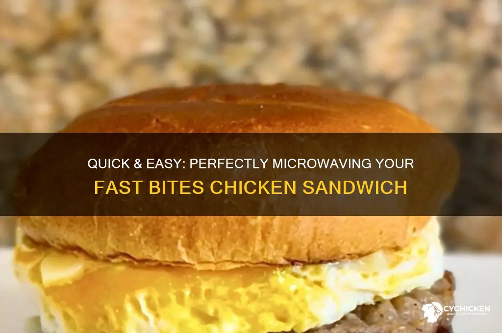 how to microwave a fast bites chicken sandwich