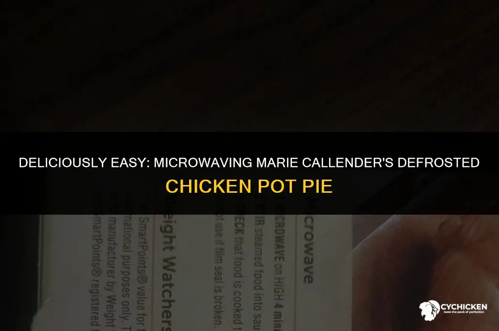 how to microwave a marie callender