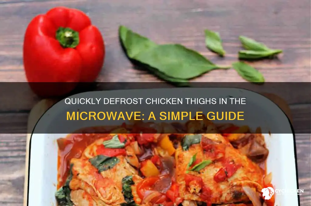how to microwave defrost chicken thighs