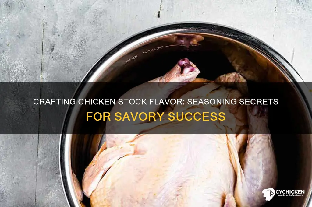 how to mimic chicken stock with only seasonings