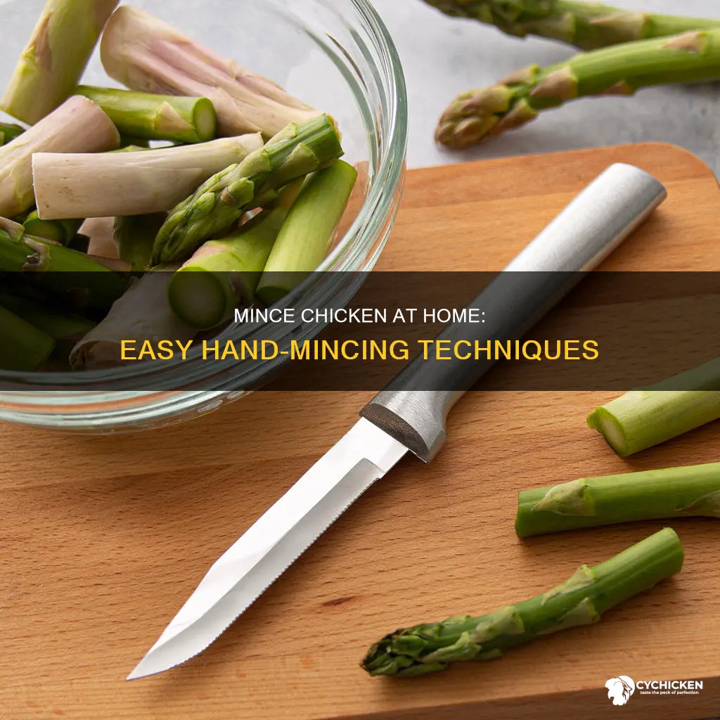 how to mince chicken at home without a mincer