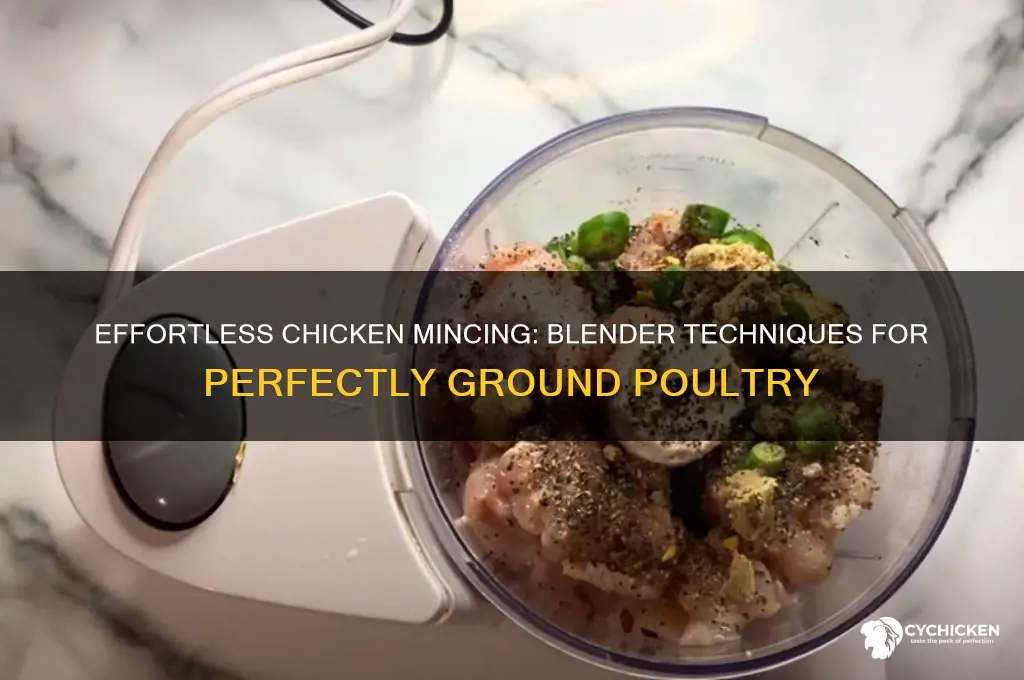how to mince chicken in a blender