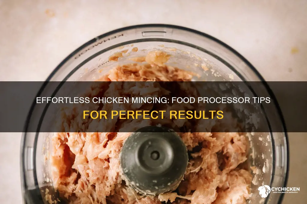 how to mince chicken in food processor