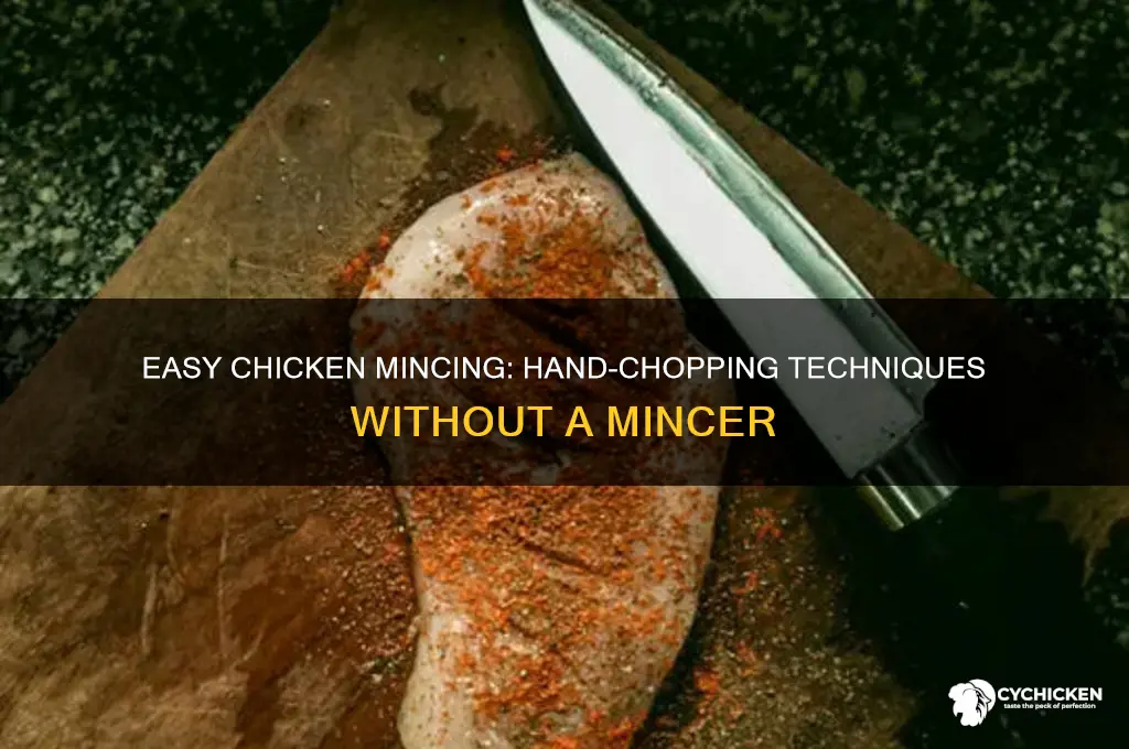 how to mince chicken without a mincer