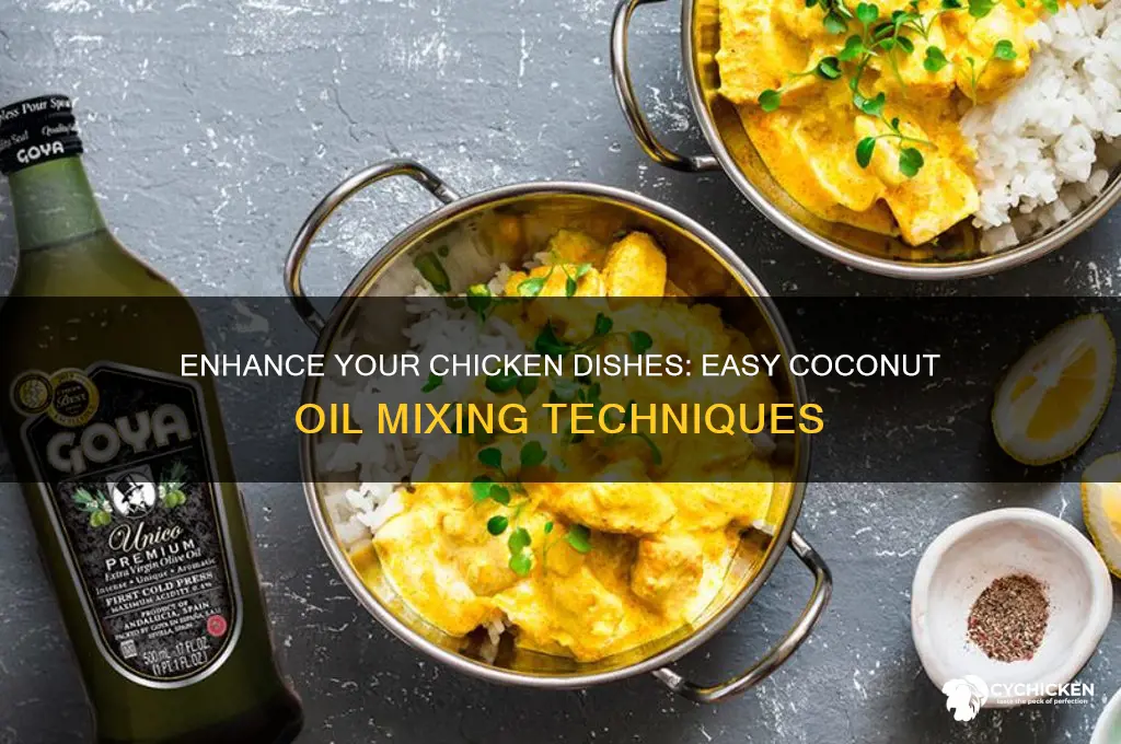 how to mix coconut oil into chicken