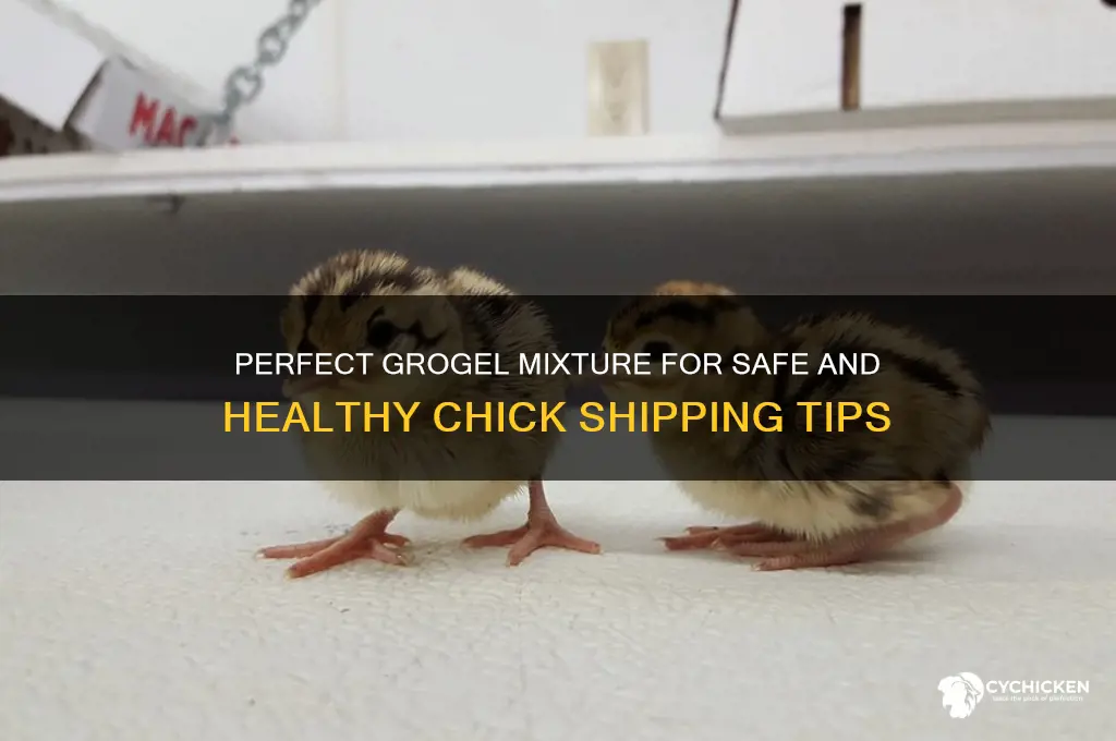 how to mix grogel for shipping chicks