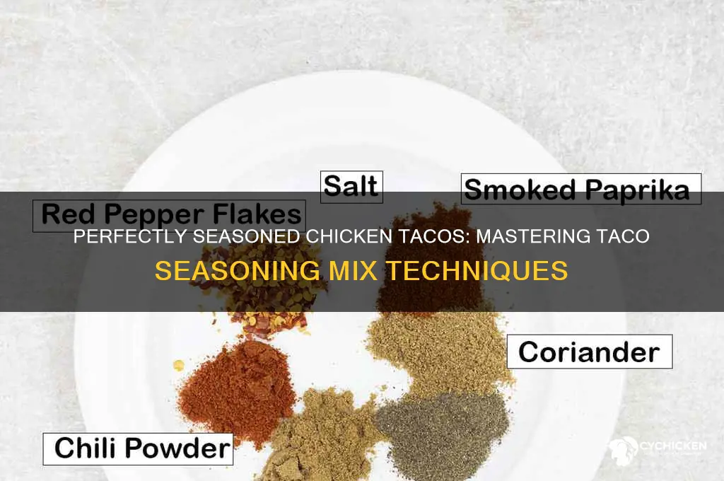 how to mix taco seasoning with chicken