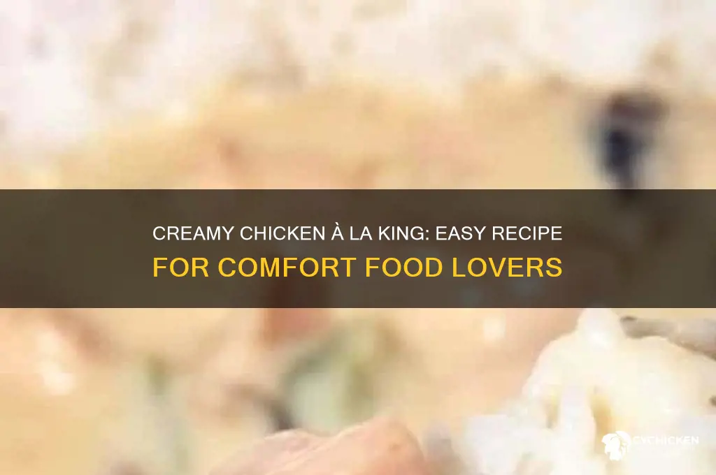 how to mmake chicken a la king