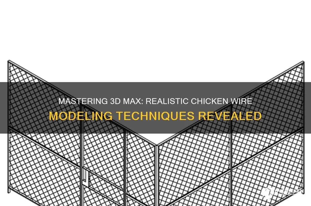 how to model chicken wire 3d max