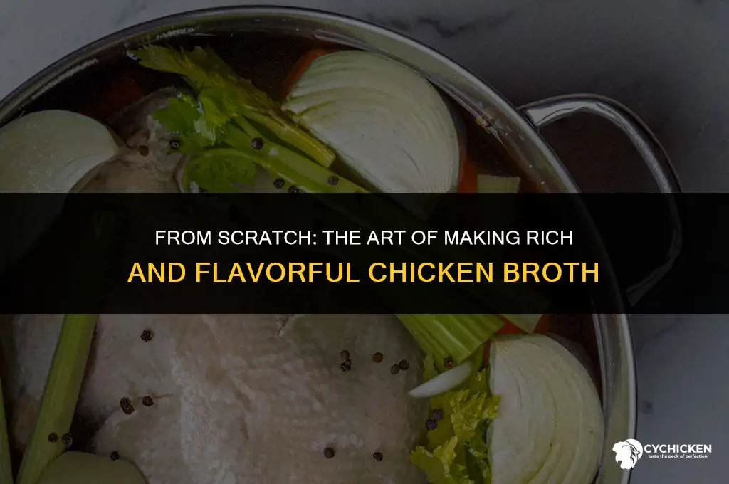 how to mske chicken broth