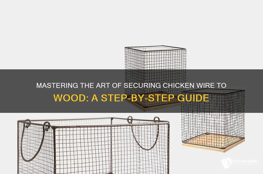 how to nail chicken wire to wood