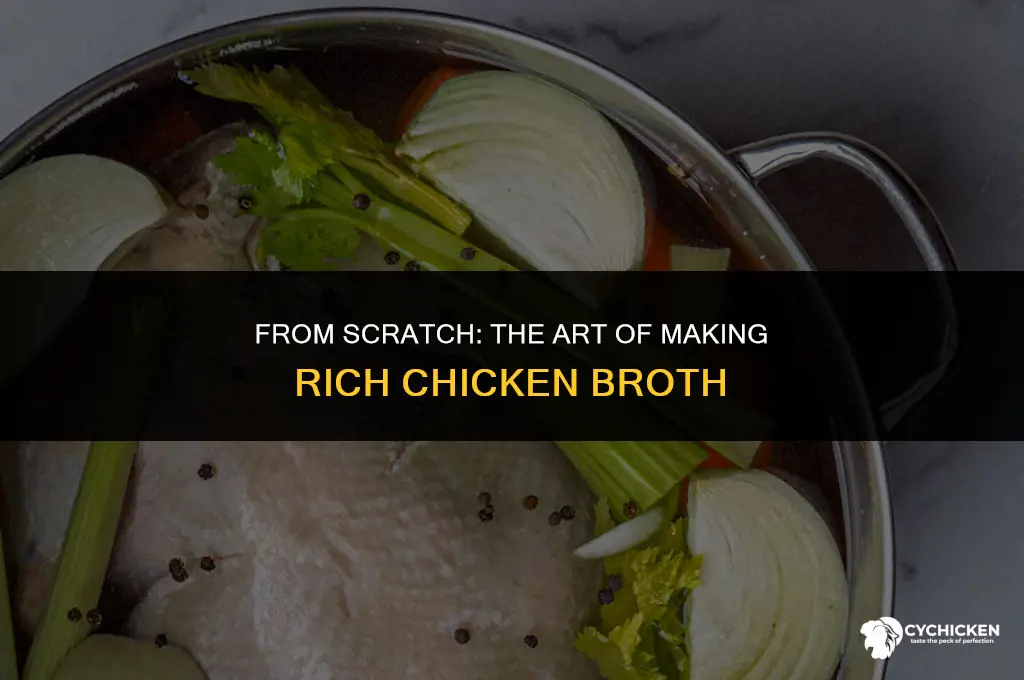 how to nake chicken broth