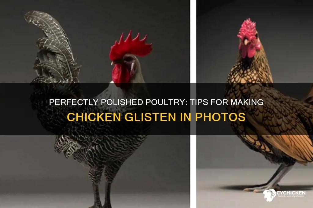how to nake chicken glisten for photos