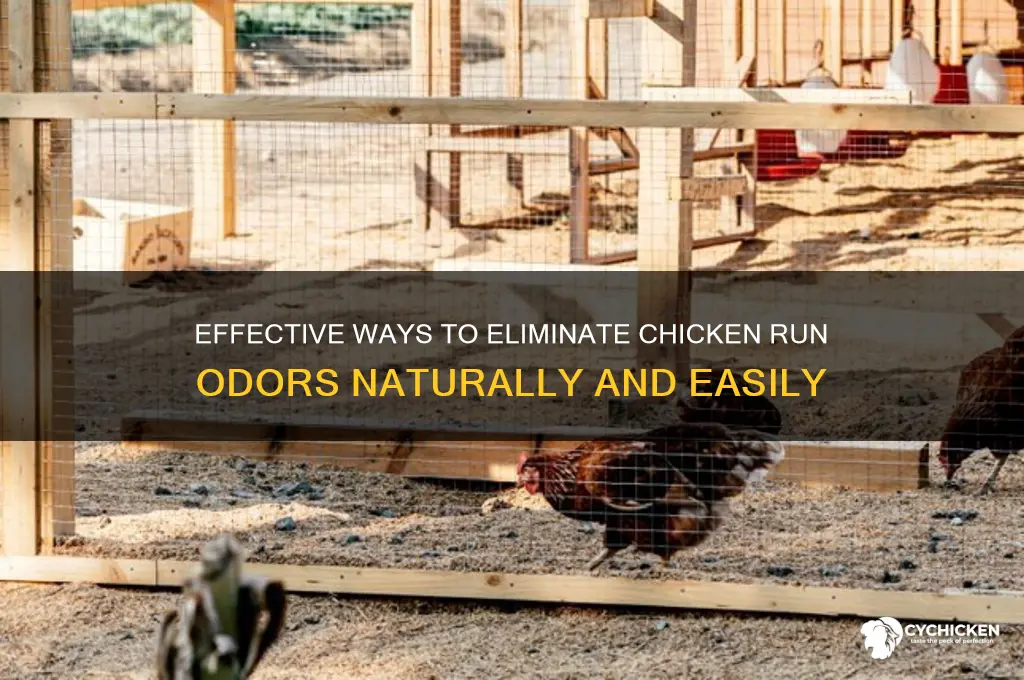 how to neutralize smell of chicken run