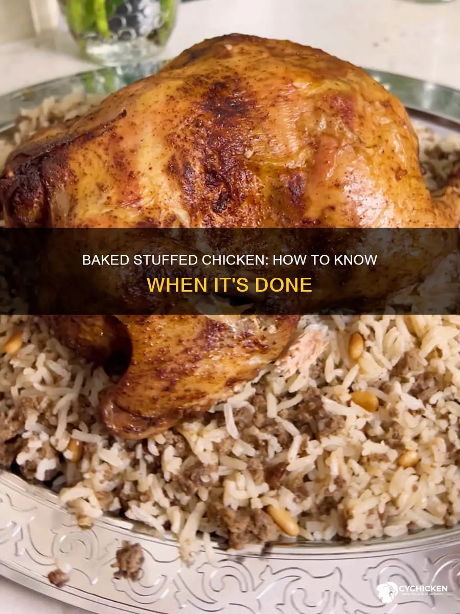 how to no when stuffed chicken is done baking