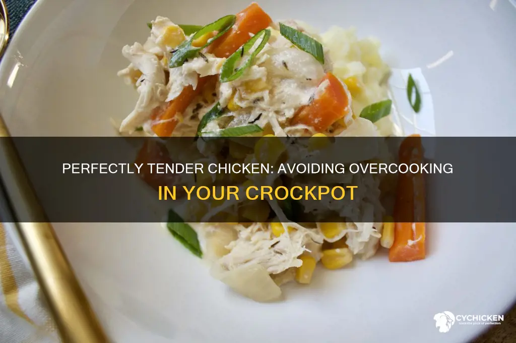 how to not overcook chicken in crockpot