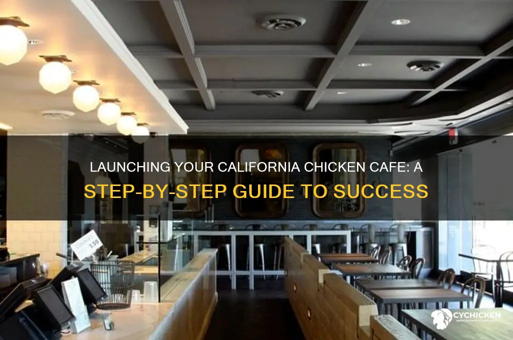 how to open a california chicken cafe
