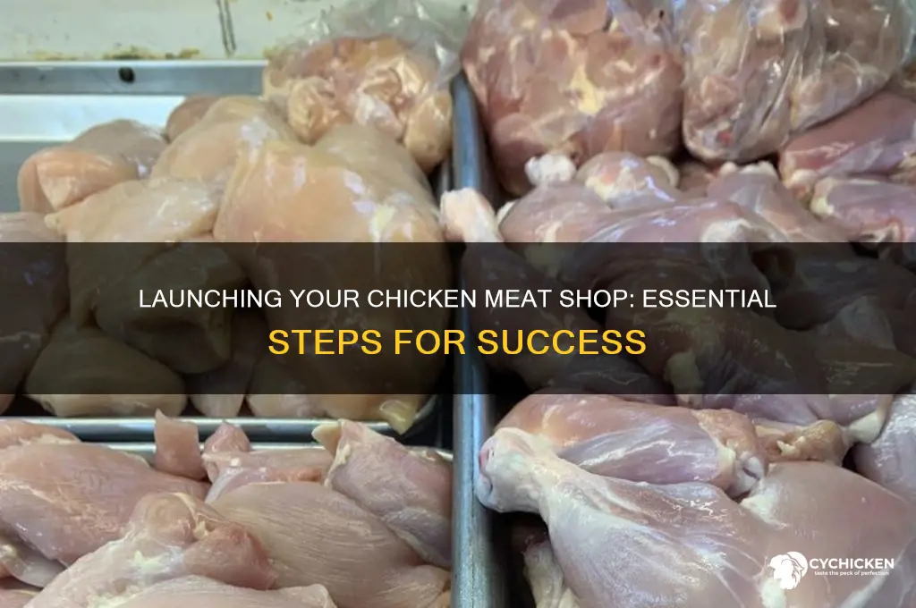 how to open a chicken meat shop