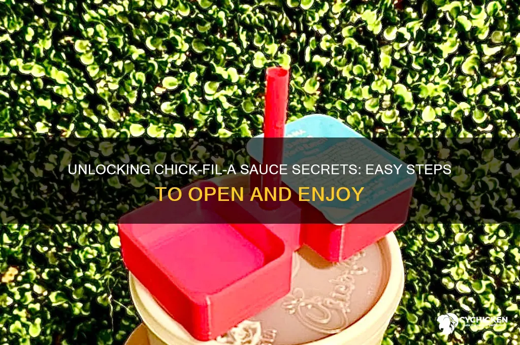 how to open chick fil a sauce