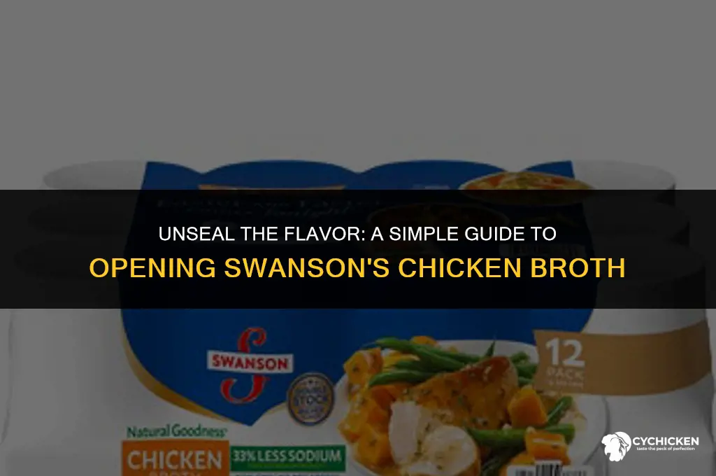 how to open swanson