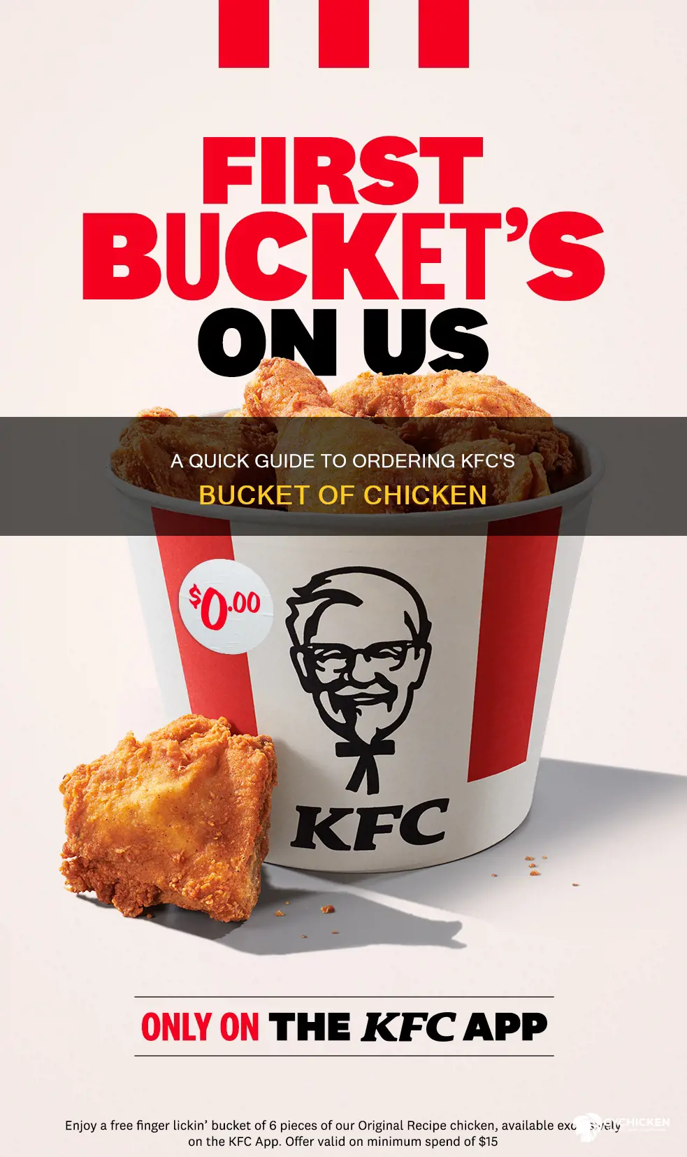 how to order a bucket of chicken at kfc