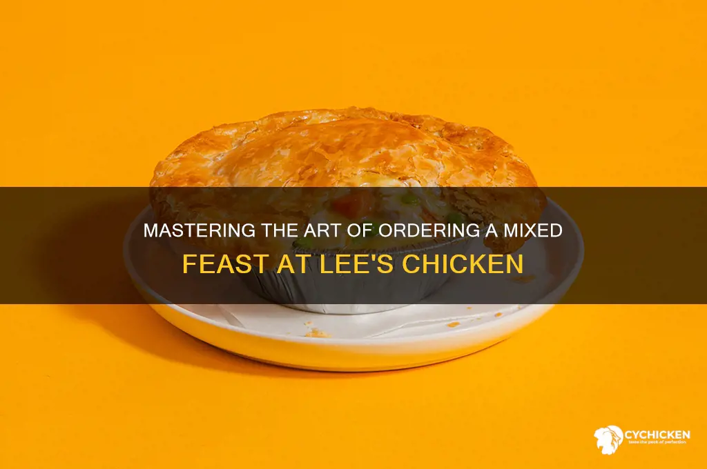 how to order a mixed at lees chicken