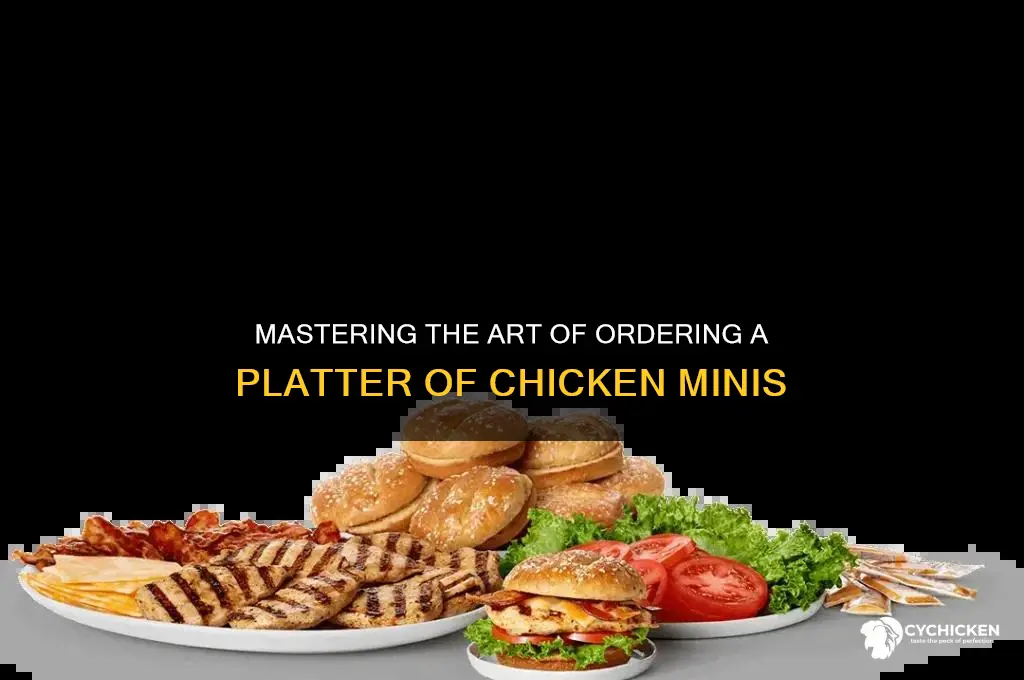 how to order a platter of chicken minis