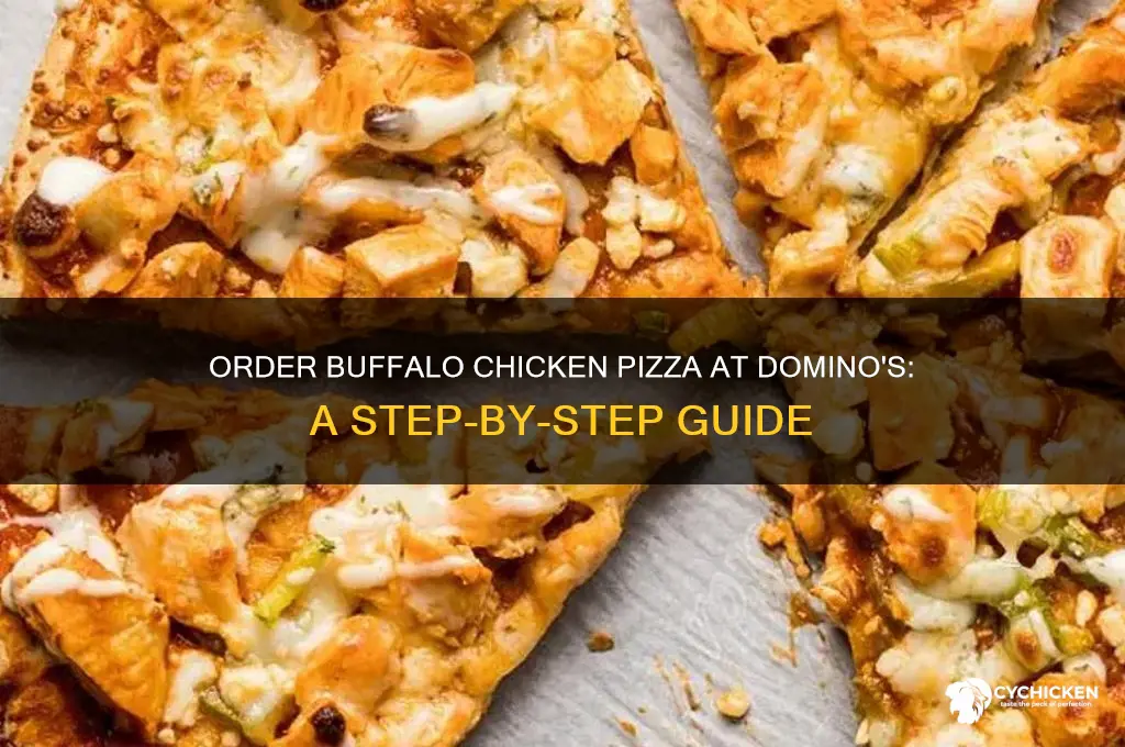 how to order buffalo chicken pizza dominos