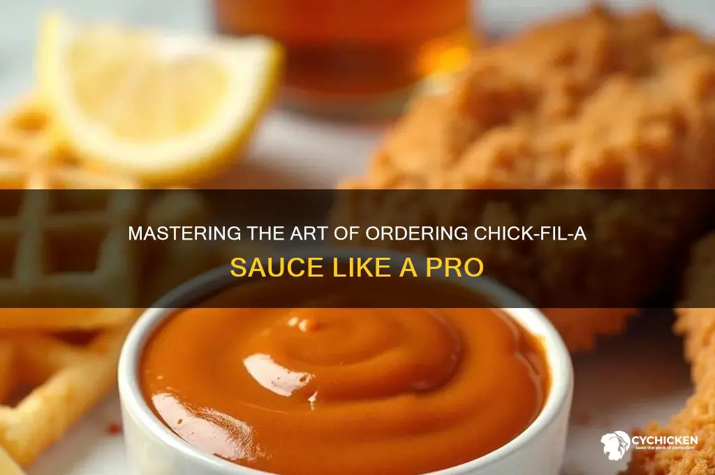 how to order chick fil a sauce