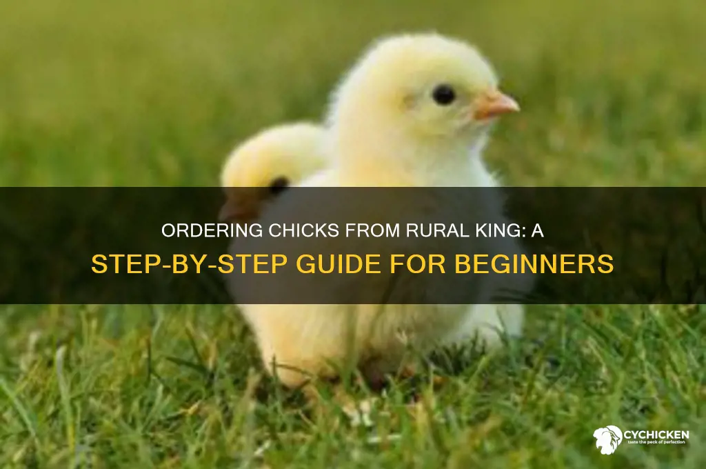 how to order chicks from rural king
