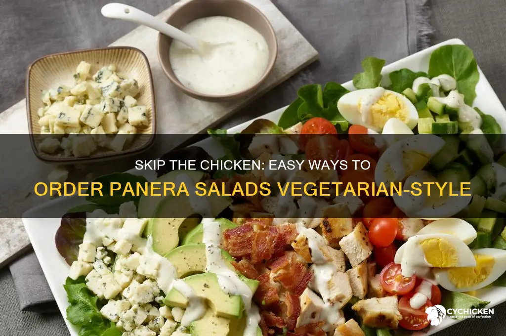 how to order panera salads without chicken
