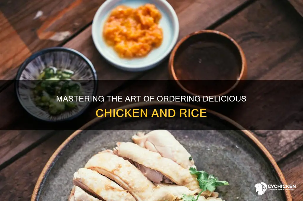 how to order yummmy chicken and rice