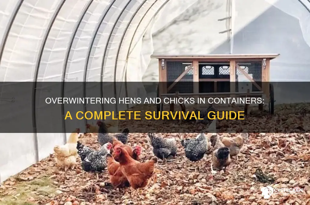how to overwinter hens and chicks in container