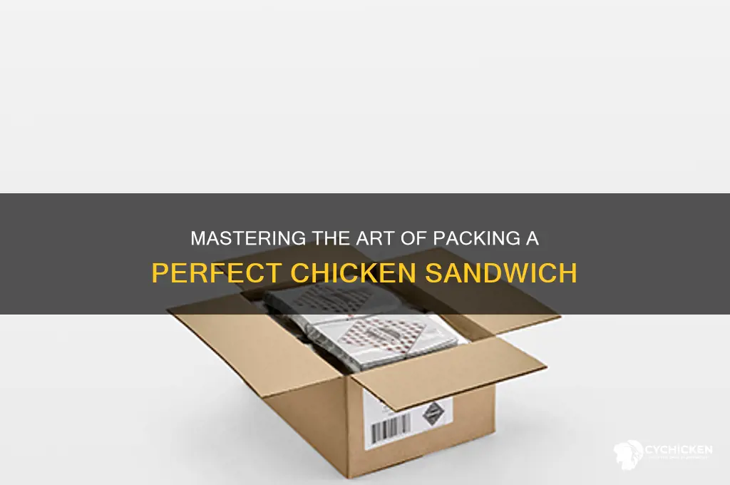 how to pack a chicken sandwich