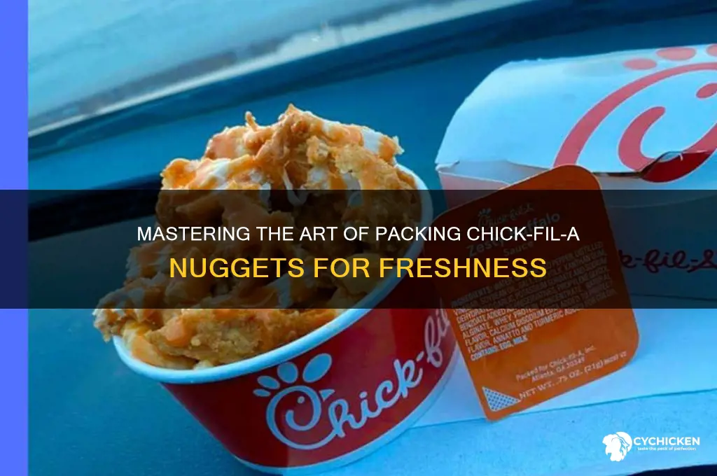 how to pack chick fil a nuggets