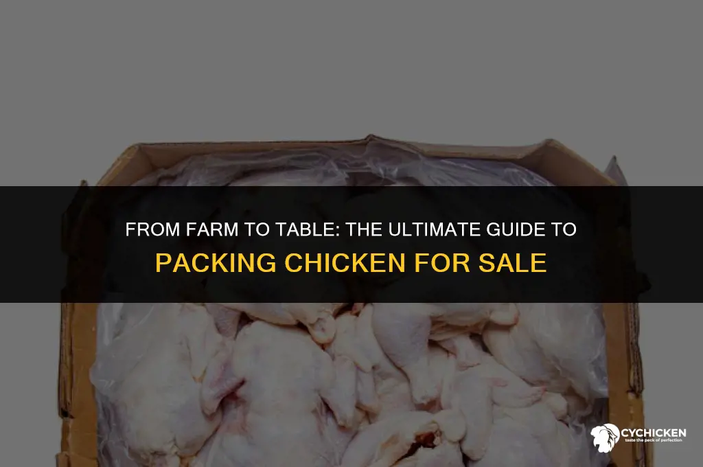 how to pack chicken for sale
