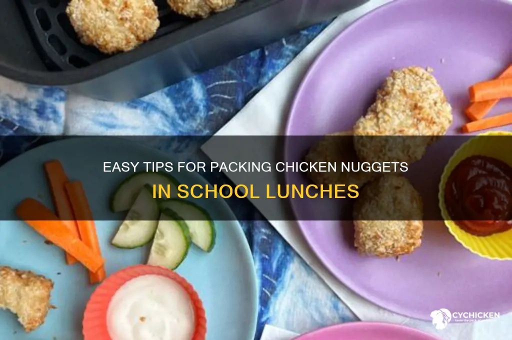 how to pack chicken nuggets for school