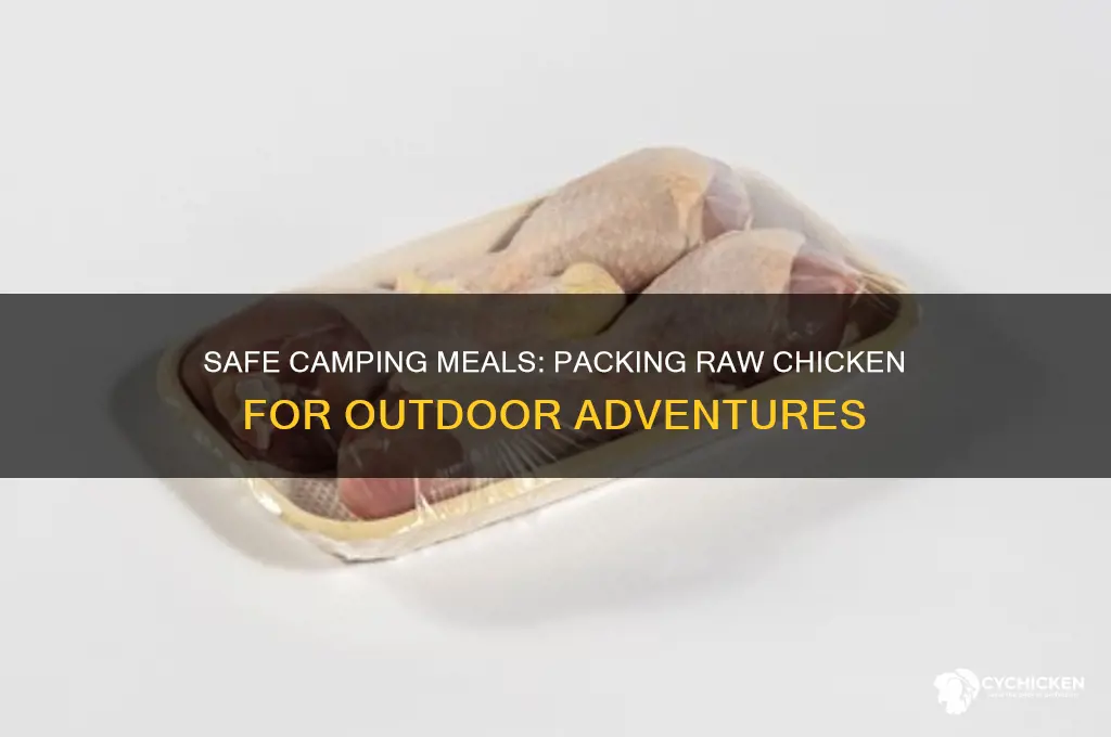 how to pack raw chicken for camping